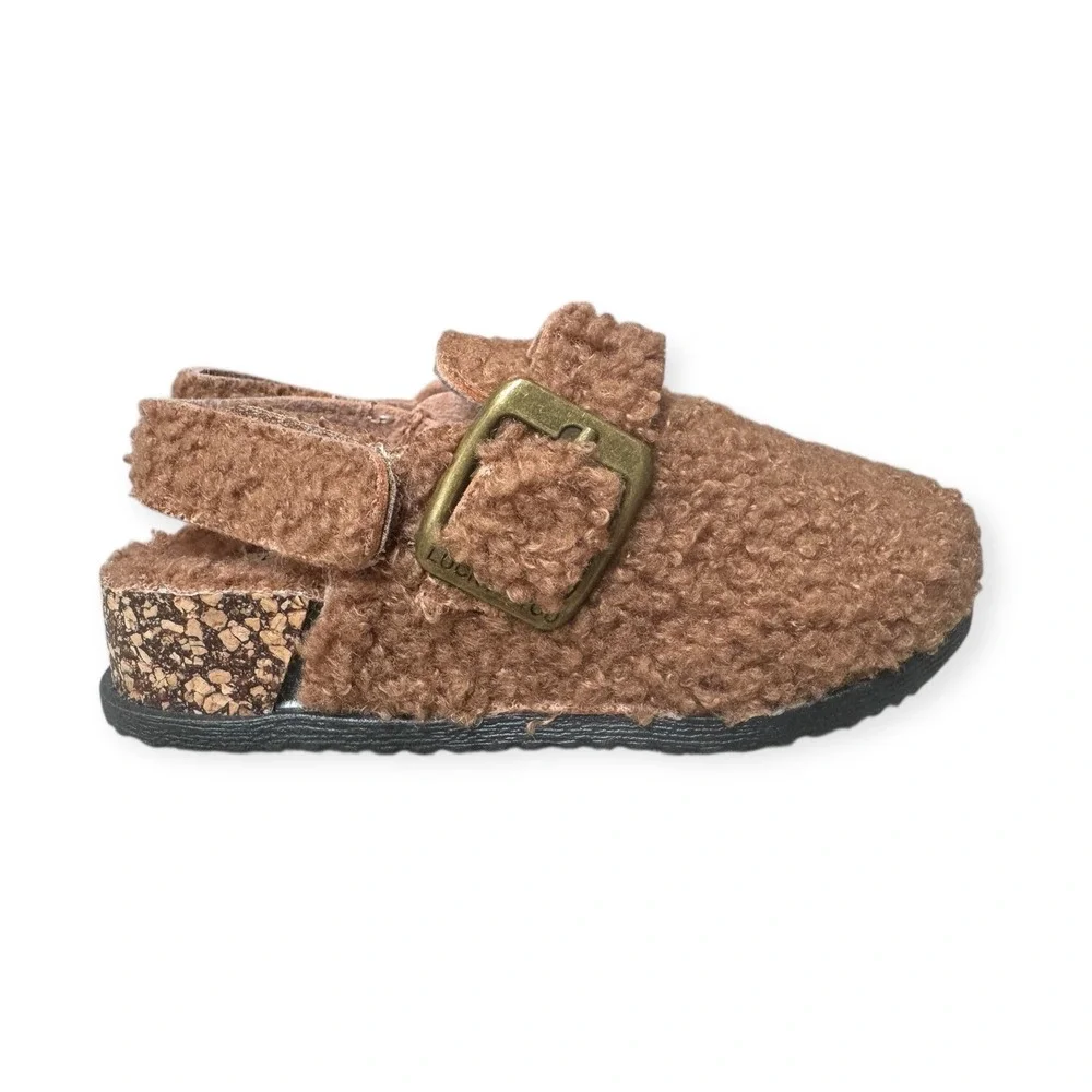 NWOT‎ Lucky Brand Kids Sherpa Clogs Toddler Size 8